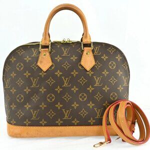 Authentic Louis Vuitton Monogram Alma Hand Bag bsj630-112725